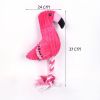Plush Flamingo for Small Dogs Clean Teeth Puppy Dog Chew Toy Squeak