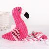 Plush Flamingo for Small Dogs Clean Teeth Puppy Dog Chew Toy Squeak