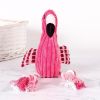 Plush Flamingo for Small Dogs Clean Teeth Puppy Dog Chew Toy Squeak