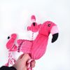 Plush Flamingo for Small Dogs Clean Teeth Puppy Dog Chew Toy Squeak