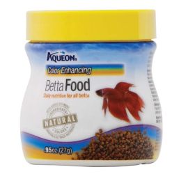 Aqueon Betta Food Color Enhancing .95 Ounces Color