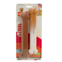 Nylabone Power Chew Flavor Frenzy Durable Dog Chew Toys Twin Pack Funnel Cake  Shish Kabob, 1ea/Large/Giant 2 ct