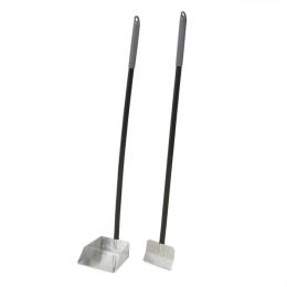 Petmate Clean Response Aluminum Spade & Pan Black, Silver Small