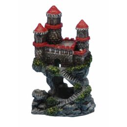 Penn-Plax Castle Aquarium Ornament Multi-Color 4 in Mini