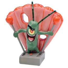 SpongeBob Plankton Aquarium Ornament Green, Pink, Grey 2 in Mini