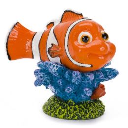 Disney Nemo On Coral Aquarium Statue Blue, Green, Orange Mini