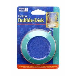 Penn-Plax Deluxe Bubble-Disk Air Stone Green, Blue 3 in Small