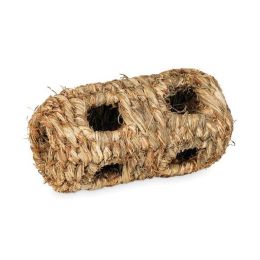 Prevue Pet Products Grass Tunnel Hideaway with 10 Holes for Small Animals Natural Small