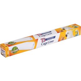 Prevue Pet Products T3 Antimicrobial Cage Liner White 21.5 in x 100 ft Bulk