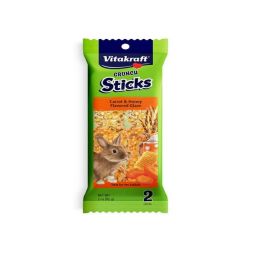 Vitakraft Crunch Sticks Carrot & Honey Flavored Glaze Treat for Rabbits 3 oz 2 Count