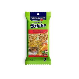 Vitakraft Crunch Sticks Peanut & Honey Flavored Glaze Treat for Hamsters 3 oz 2 Count