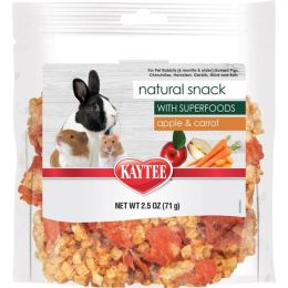 Kaytee Natural Snack with Superfoods Carrot  Apple Carrot and Apple Blend, 1ea/2.5 oz