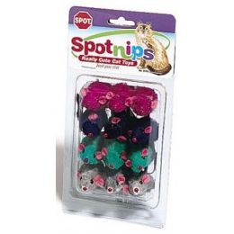 Spot Colored Plush Mice Rattle & Catnip Cat Toy Assorted 12 Pack