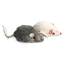 Spot Plush Mice Rattle & Catnip Cat Toy Assorted 4.5 in 2 Pack