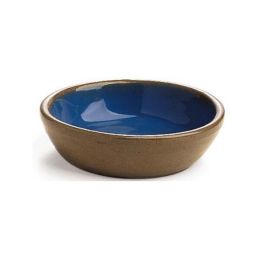 Spot Standard Crock Cat Saucer Tan, Blue 5 in