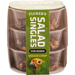 Fluker's Salad Singles Veggie Chop Blend for Birds 1ea/0.65 oz, 3 pk