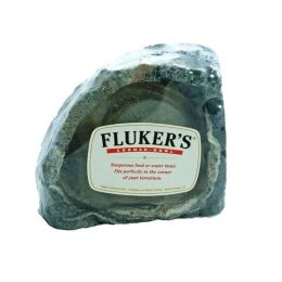 Fluker's Non-porous Food and Water Corner Bowl Multi-Color 4 in Small