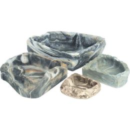 Fluker's Non-porous Food and Water Corner Bowl Multi-Color 6 in Medium