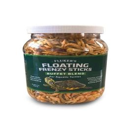 Fluker's Buffet Blend Aquatic Turtles Floating Frenzy Sticks Freeze Dried Food 6 oz