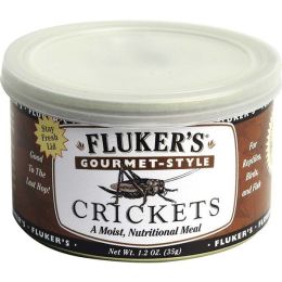 Fluker's Gourmet-Style Canned Crickets Reptile Wet Food 1.2 oz