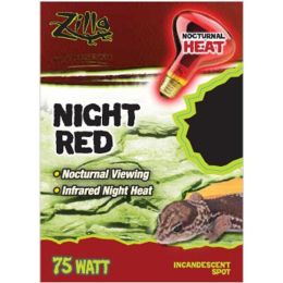 Zilla Incandescent Spot Bulbs Night Red 75 Watts