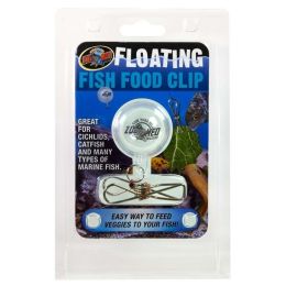Zoo Med Floating Fish Food Clip Clear, Silver
