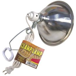 Zoo Med Repti Economy Clamp Lamp Fixture Silver 8.5 in