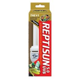 Zoo Med ReptiSun 5.0 UVB Tropical Compact Fluorescent Lamp Regular White 26 Watt