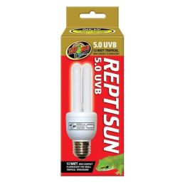 Zoo Med ReptiSun 5.0 UVB Tropical Compact Fluorescent Lamp Mini White 13 Watt