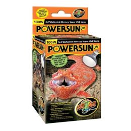 Zoo Med PowerSun UV Self-Ballasted Mercury Vapor Lamp Silver 100 Watt