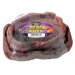 Zoo Med Combo Repti Rock Food and Water Dish Brown Medium