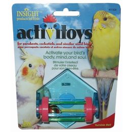 JW Pet ActiviToy Tumble Bell Bird Toy Multi-Color Small Medium
