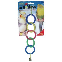 JW Pet ActiviToy Olympia Rings Bird Toy Multi-Color Small Medium