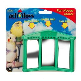 JW Pet ActiviToy Fun House Mirror Bird Toy Multi-Color Small Medium