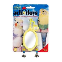 JW Pet ActiviToy Fancy Mirror Bird Toy Multi-Color Small Medium