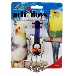 JW Pet ActiviToy Birdy Guitar Bird Toy Multi-Color Small Medium