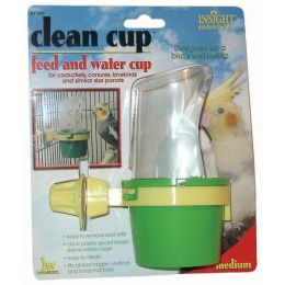 JW Pet Clean Cup Bird Feed and Water Cup Assorted Medium 5 oz