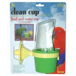 JW Pet Clean Cup Bird Feed and Water Cup Assorted Large 8 oz