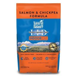 Natural Balance Pet Foods L.I.D. Indoor Dry Cat Food Salmon  Chickpea, 1ea/5 lb