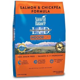Natural Balance Pet Foods L.I.D. Indoor Dry Cat Food Salmon  Chickpea, 1ea/10 lb