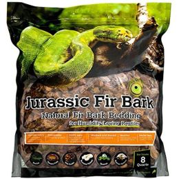 Galapagos Jurassic Fir Bark Natural Fir Bark Bedding Substrate Brown 8 qt