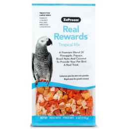 ZuPreem Real Rewards Tropical Mix Treats for Large Birds 6 oz
