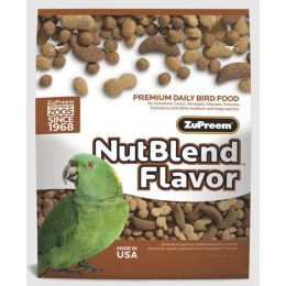 ZuPreem NutBlend with Natural Nut Flavor Pelleted Bird Food for Parrots and Conures 17.5 lb