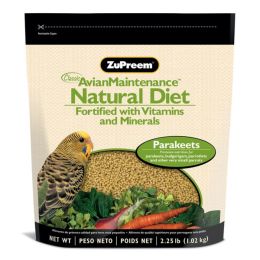 ZuPreem Natural Pelleted Bird Food for Parakeets 2.25 lb