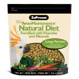 ZuPreem Natural Pelleted Bird Food for Large Birds 3 lb