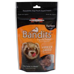 Marshall Pet Products Bandits Freeze-Dried Ferret Treat Turkey 0.75 oz