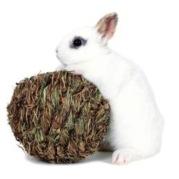 Marshall Pet Products Woven Grass Play Ball for Small Animals Light Green