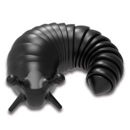 caterpillar funny cat toy decompression (Color: black)