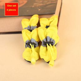 Wholesale pet dog shoes waterproof chihuahua non-slip boots (Color: yellow)