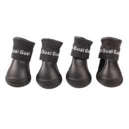 wholesale pet dog rain boots waterproof (Color: Orange)